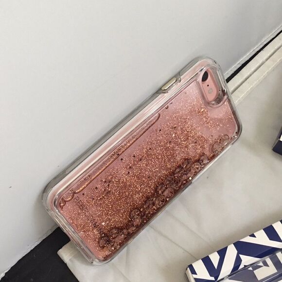 Rebecca Minkoff Gold Glitterfall iPhone 7 Case (H) - Picture 6 of 8